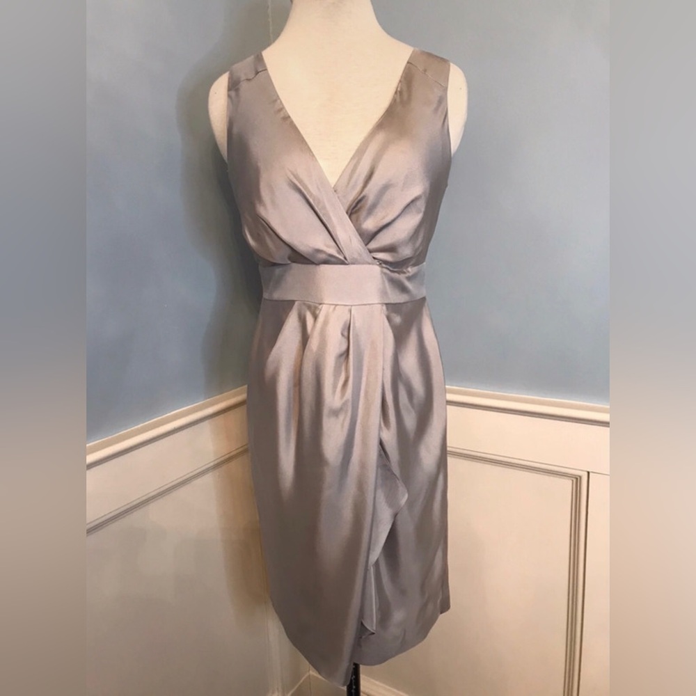 Silver Banana Republic Faux Wrap Dress sz 4